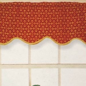 Regency Braided Damask Jacquard Valance NWT